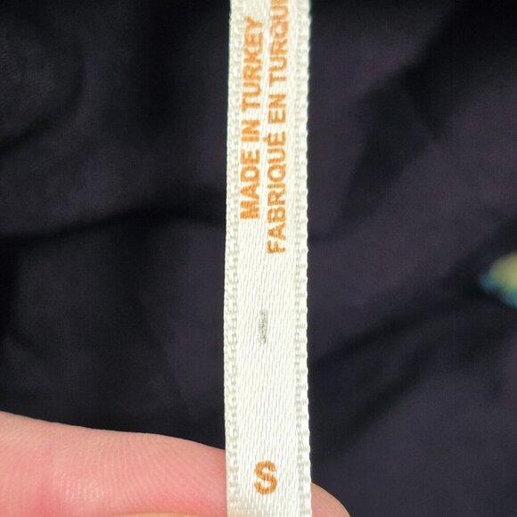 Free‎ People Womens Like A Lady Mini Dress Black Floral Tie Back Size Small Boho - Picture 10 of 15